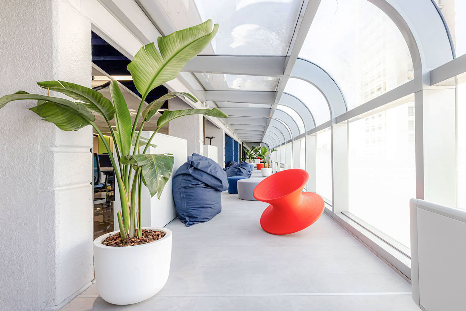 Land in Bo interiors, veranda